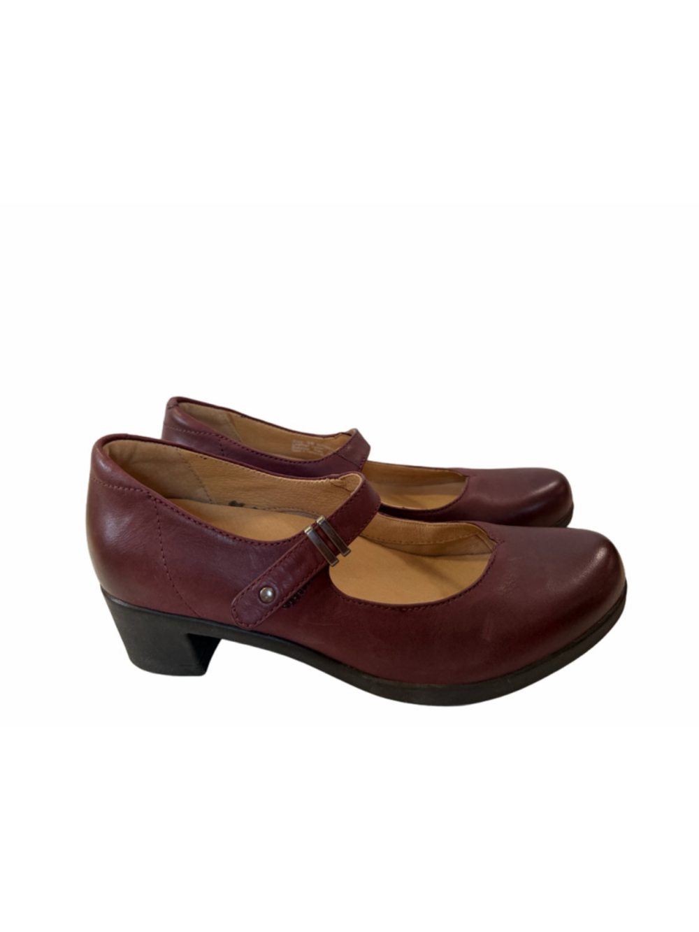 Women's Dansko Mary Jane Shoes Size 38 Burgundy Leather